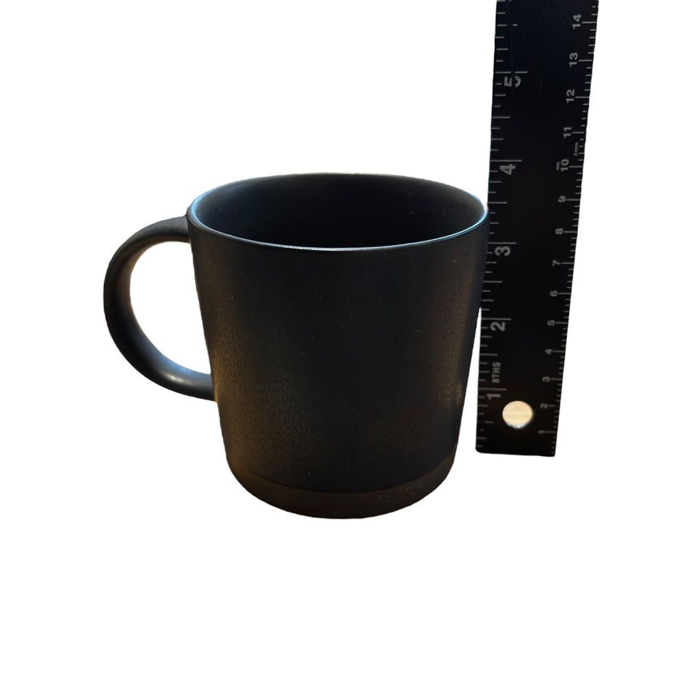 CB2 Crate & Barrel Valley Matte Coffee Tea Cup Mug Black - Picture 6 of 6